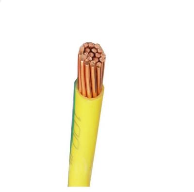 China Yellow Green 450/700V PVC Insulated Electric Wire CU Earth Grounding Cable for sale