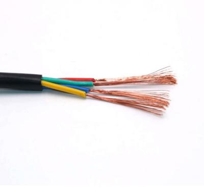 China 4X1.5 Mm2 RVV Shielded Multicore Control Cable H05VV-F Low Voltage for sale