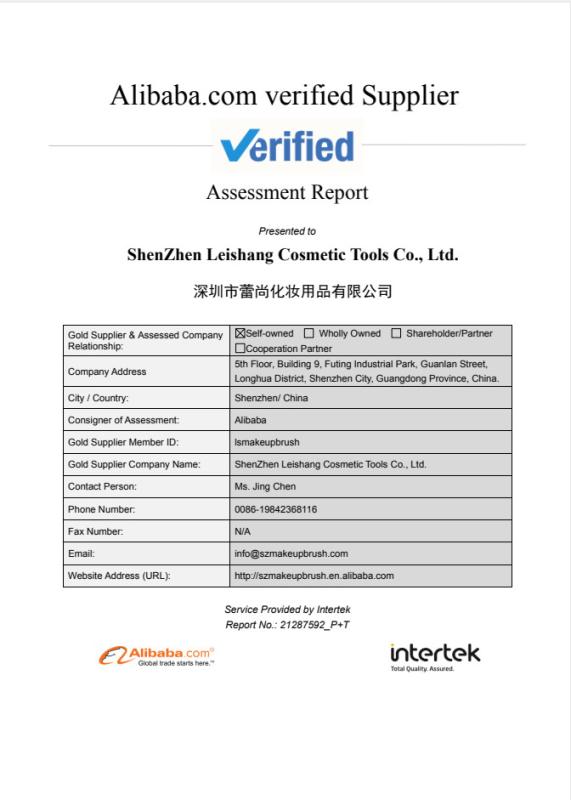 Verified Supplier - Shenzhen Leishang Cosmetic Co., Ltd.