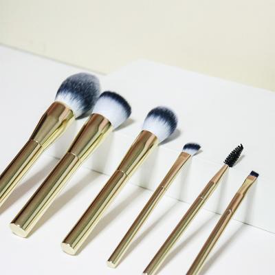 Китай Высокий лоснистый изготовленный на заказ Vegan ручки металла золота набора щетки макияжа для косметики продается