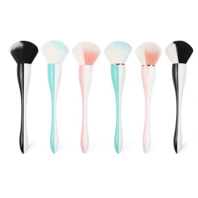 China Powder Single Facial Makeup Brush Double Ice Cream Color For Flawless Makeup for sale