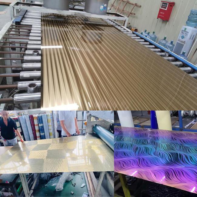 High quality ss 304 2B/BA/No.4/HL/8k fininsh Polish swirl pattern stainless steel sheet for interior decorator 3