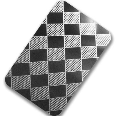 China Quadratisches Muster 304 316 prägeartige Edelstahl-Platte AISI des Edelstahlblech-2mm zu verkaufen