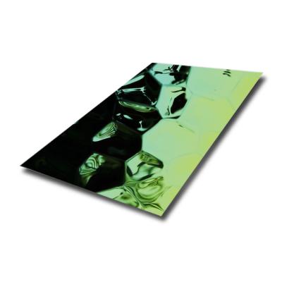 China PVD Colored Harmmered Texure Stainless Steel Sheet for sale