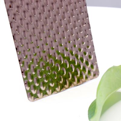 China 8k Mirror Titanium Stainless Steel Sheet With 3D Water Wave Ripple Embossing for sale