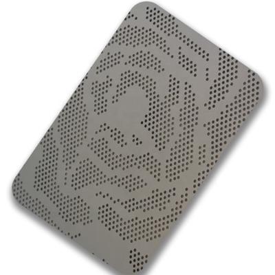 China AiSi Slotted Perforated Sheet Metal Wall Decor 1.5 Mm Stainless Steel Sheet for sale