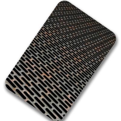 China 201 Hot Rolled Perforated Metal Sheet 4x8 4x10 2mm Perforated Stainless Steel Panels for sale