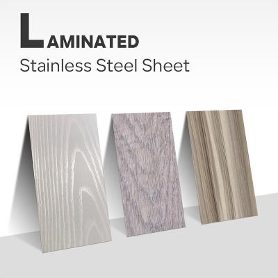 China Cold Rolled 316 Stainless Steel Sheet 304 Ss Laminate Plate For Elevator Decorative Wood Grain for sale