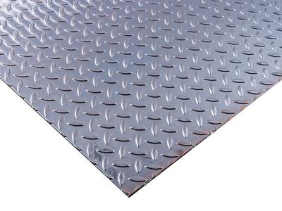 China Anti Skid Diamond Tread Chequered Stainless Steel Sheet Pattern 301 304 316 SS Plate for sale