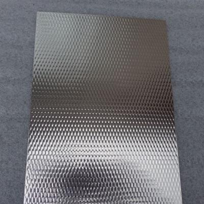 China BA Finish Embossed Stainless Steel Sheet Metal With 5WL Pattern 0.2mm Thickness for sale