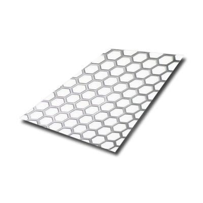 China Hexagonal Perforated Stainless Steel Sheet 2mm 3mm Thick for sale