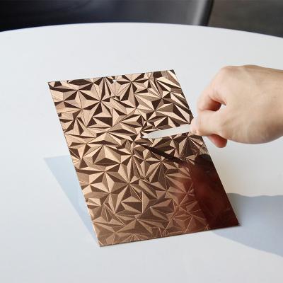 China Decorative Stainless Steel Embossed Sheets Anti - Scratch 304 Ss Steel Sheet for sale