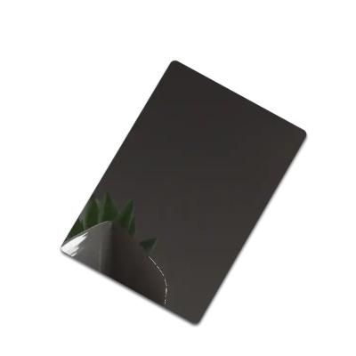 Chine Plaque d'acier inoxydable de finition miroir noir pour l' intérieur et extérieur Plaque d'acier inoxydable décoratif à vendre