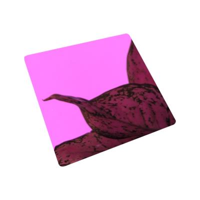 China unique Mirror Polished Stainless Steel Sheet 304 316 SS Sheet Pink for sale
