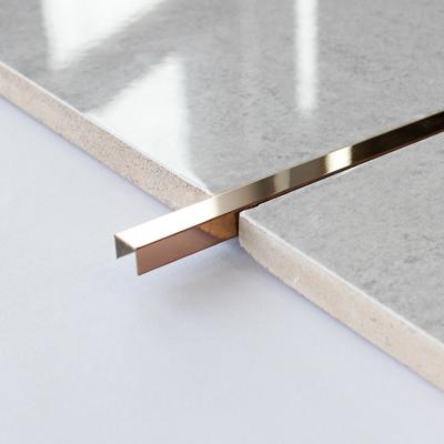 China 0.24-2mm 316 Mirror PVD Color SS Tile Trim U Shaped Stainless Steel Tile Border Edge for sale