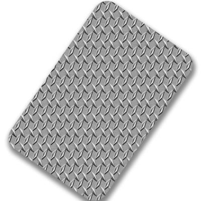 Китай Checkered лист нержавеющей стали декоративные 201 1219x2438mm 0.3-3mm JIS продается