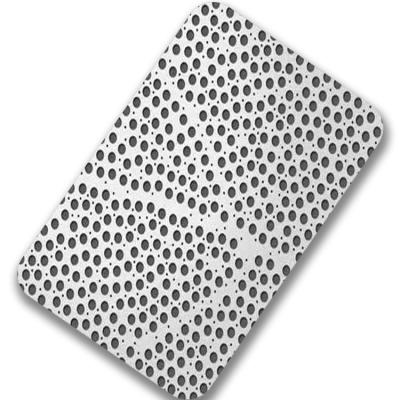China JIS Stainless Steel Punch Plate 1.2mm 0.5 Mm Stainless Steel Sheet With Round Holes for sale