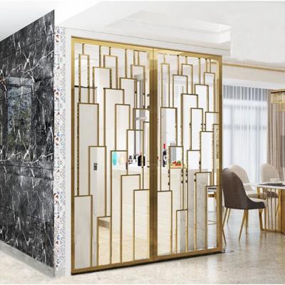 China Color Finish 304L Stainless Steel Decorative Screen Metal Wall Divider 0.3-3mm Thick for sale