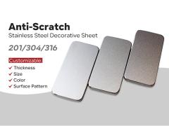 Anti-scratch Stainless steel Sheet 304 316 Bead Blasted stainless steel decorative sheet