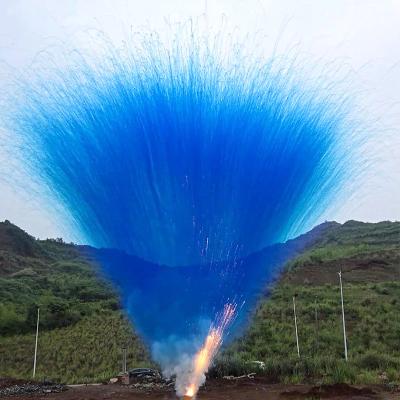 China Fuegos artificiales de mandarín Liuyang Fiesta personalizada Boda 100 disparos Fuegos artificiales de pastel de día Pirotécnica Bombas de humo de color en venta