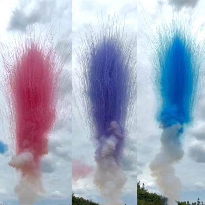 China 25 Disparos Fuegos Artificiales Precio Barato Chino Mayorista Color Humo Diurno Pastel Fuegos Artificiales Profesional Humo Bengalas Bombas para Boda en venta
