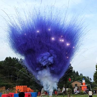 China Fábrica china al por mayor Flares de color 100 disparos Diurno humo torta fuegos artificiales sin tubo interior Para la fotografía del festival de bodas en venta