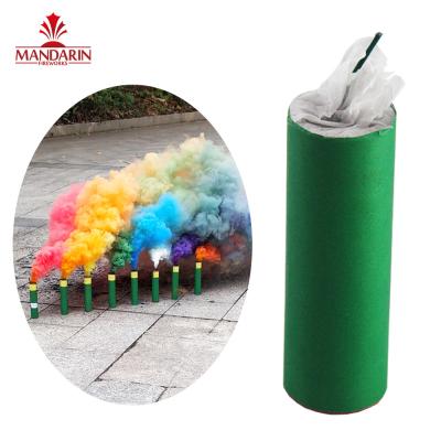 China 60 Seconds Rainbow Smoke Bombs  , Colorful Handheld Coloured Smoke Flares for sale
