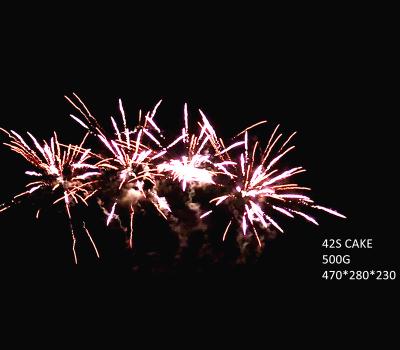 China 42 Shots Consumer Cake Fireworks From Liuyang Professional Fireworks Supplier Custom Fire Works for sale