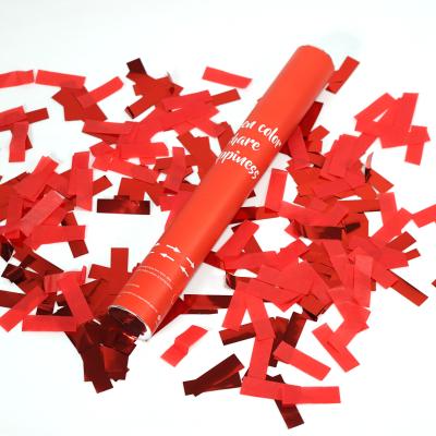 Chine coeur rouge Rose Petal de bouton-pression de canon de confettis de noce de 30cm à vendre