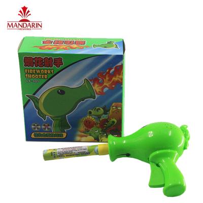 China Handheld Toy Firework 0.039CBM Automatic Ignition Pea Shooter With Music for sale
