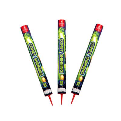 China Comet Shinning Roman Candle Fireworks Pyrotechnics 88 Shots For Party for sale