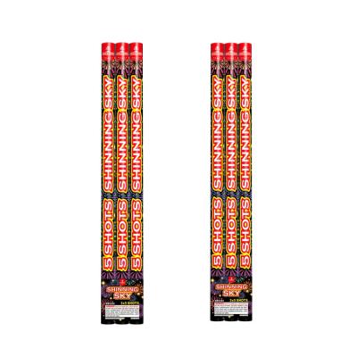 China 8 Shots Shining Sky Roman Candle Fireworks Pyrotechnics For Celebration for sale