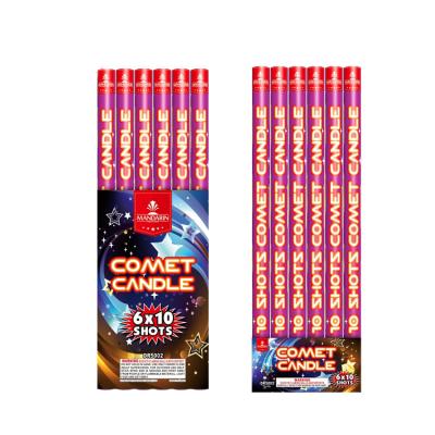 China 10 Shots Comet Roman Candle Stick Fireworks 2021 Mandarin Pyrotechnics For Wedding for sale
