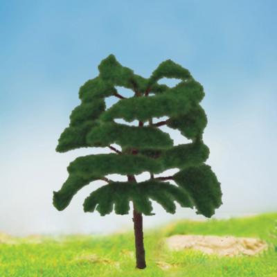 China MODEL TREE with leaf Plastic GREEN TREE,FGT16 H:35-95MM for sale