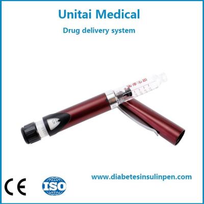 China Diabetes 3 pena reusável da insulina do cartucho 60U do Ml à venda