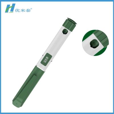 China Pluma disponible modificada para requisitos particulares de la insulina con el cartucho 3ml en color verde en venta