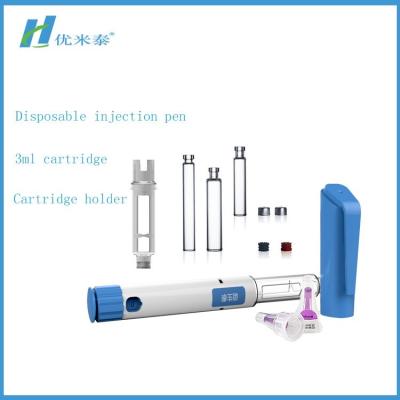 China Plastic Refillable Insulin Pen Cartridge , Prefilled Insulin Syringes CE/ ISO Listed for sale