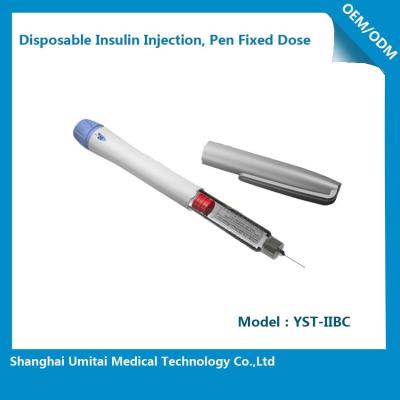 Chine Les stylos jetables d'insuline de dose fixe tordent le principe d'injection de poussée pour PTH/GLP-1 à vendre