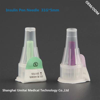 Chine aiguilles futées de stylo d'insuline de 31Gx5mm pour Lantus Solostar/Berlipen/OptiClik à vendre
