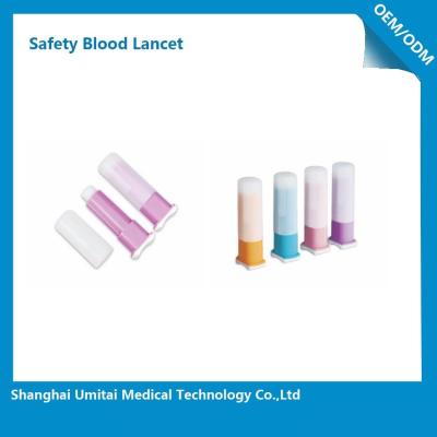 China Easy Handling Disposable Blood Lancet For Blood Sugar Less Pressure Powder for sale