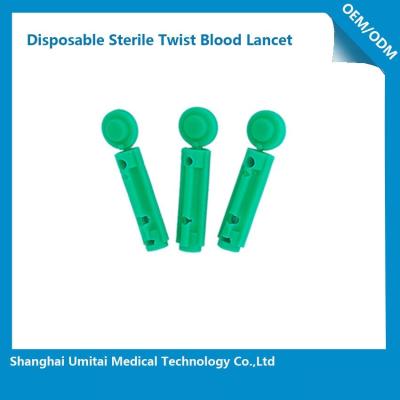 China Disposable Sterile Blood Lancet For Blood Collection 1.8 - 2.4mm Size for sale