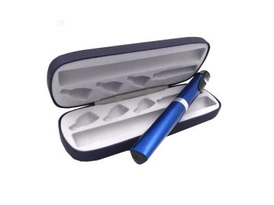 China Blue Color Insulin Pen Box Insulin Travel Case For Pens Tinplate / PU Leather Material for sale