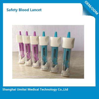 China Easy Operation Blood Sugar Lancets / Disposable Lancets Single Use 21-30G for sale