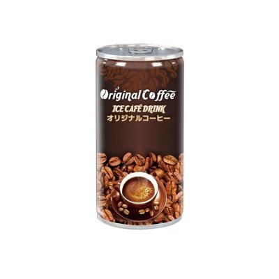 China Low Fat 6% Brix Instant Coffee Ready Drink Canned 180ml Sugar Free Iced Coffee for sale