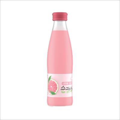 China 240ml 0 Sugar 0 Fat 100% Pink Lemon Juice Plastic Bottle OEM Private Label Juice Drink Filling for sale