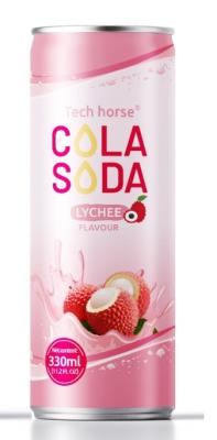 China OEM Cola Drink OEM soda Drink Lychee Falvour 330ml cola drink canning à venda