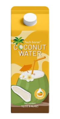 China Private Label Coconut Water Tetra Pak Drink Filling Free Sample 1000ml OEM à venda