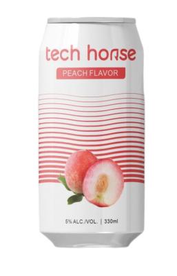 China OEM Beverage Cocktail Alcoholic Drink Canning Peach Falvour 330ml 5% ALC/VOL Te koop