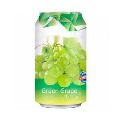 China 16oz Aluminum Can Aloe Vera Juice Processing Fresh Fruity Green Grape Juice for sale