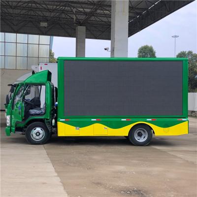 China Outdoor LED Billboard Truck ISUZU 4*2 Mobile LED Advertising Truck for sale